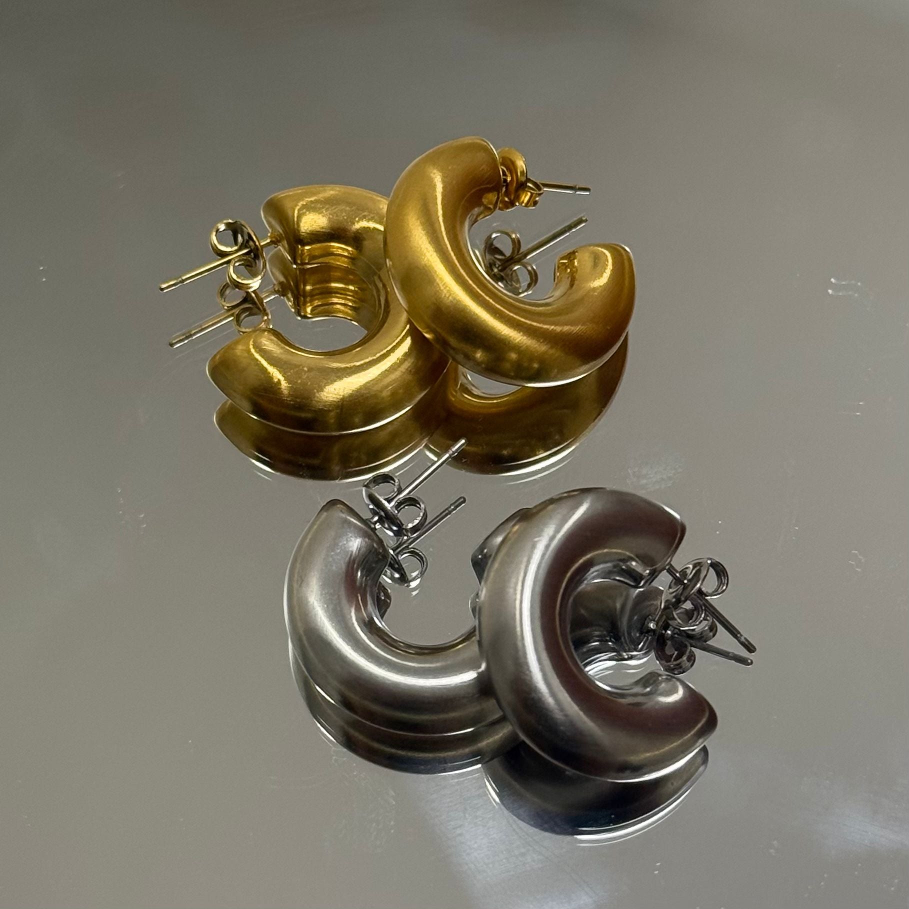 ARGOLAS PEQUENAS LUNA MATTE