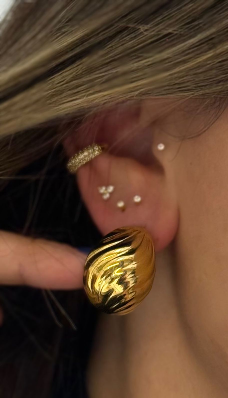 BRINCOS GOLDEN SHELL