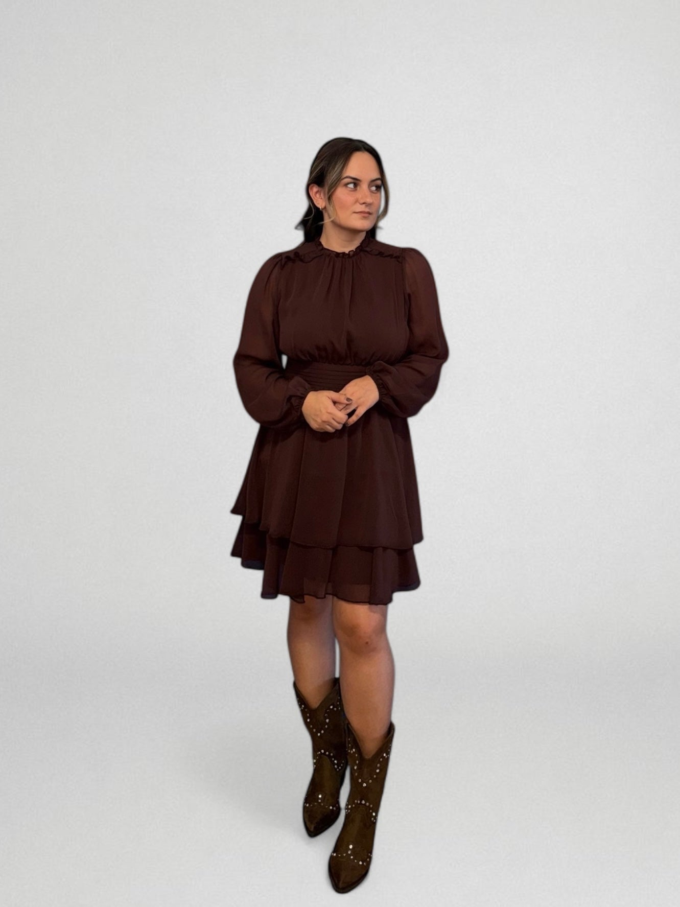 VESTIDO BORDEAUX MUSE